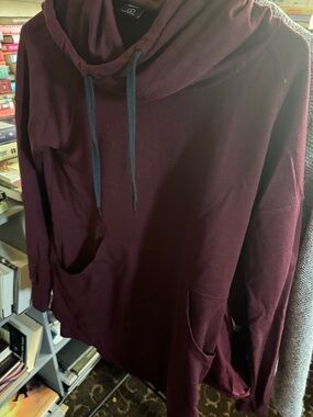 Mac PAC Women's Burgundy Pullover Hoodie with Drawstring